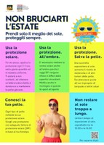 Non bruciarti l'estate. Prendi solo il meglio del sole, proteggiti sempre